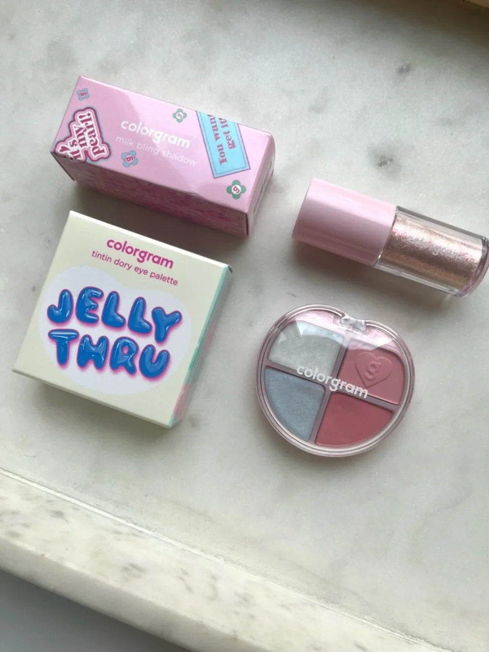 💜 SET OF 2, COLORGRAM Eyeshadow Palette & Liquid Glitter Eyeshadow